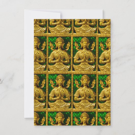 Carte bouddha assis amical (Devant)