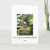 Carte Bouddha Bali (Dos)