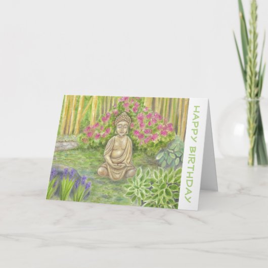Carte Bouddha birthday card (Devant)