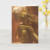 Carte Bouddha couché (Fleur jaune)