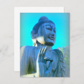 Carte bouddha dans la discussion mudra (Devant / Derrière)