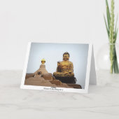 Carte Bouddha dans la lumière la photographie (Dos)