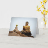 Carte Bouddha dans la lumière la photographie (Fleur jaune)