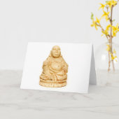 Carte Bouddha d'ivoire souriant (Fleur jaune)