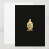 Carte bouddha doré en noir (Devant / Derrière)