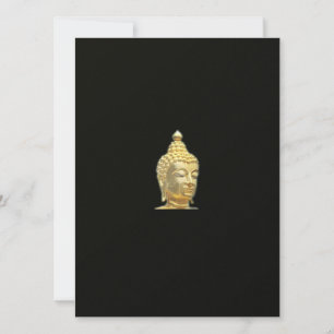 Carte bouddha doré en noir
