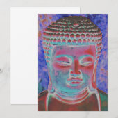 Carte Bouddha du kaléidoscope peint (Devant / Derrière)
