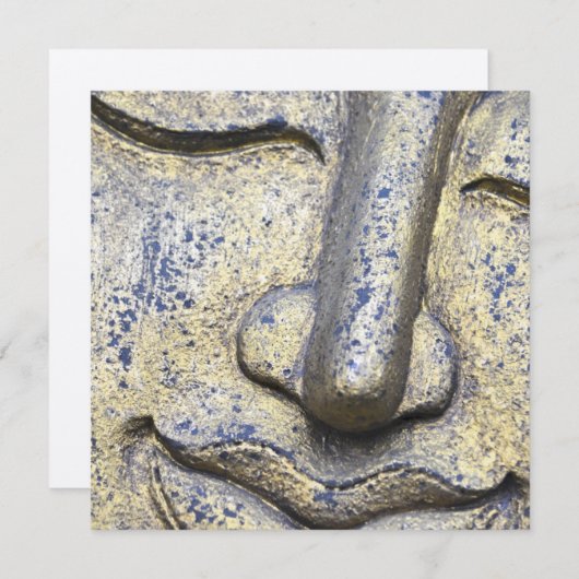 Carte Bouddha Face Zen Harmonie Bouddha Flat (Devant / Derrière)