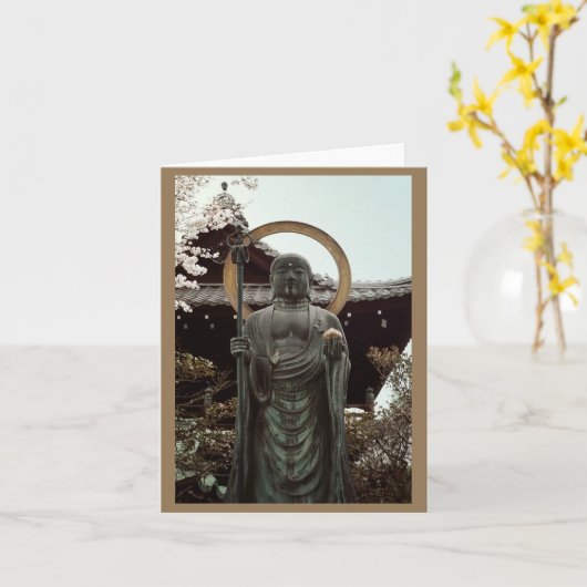 Carte Bouddha Higashiyama (Fleur jaune)