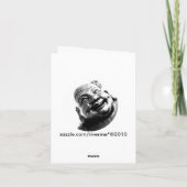 Carte Bouddha riant/ (Dos)