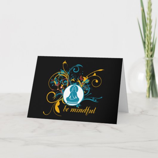 Carte Bouddha soit conscient (Devant)