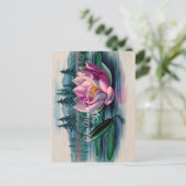 Carte bouddhiste Lotus Nam Myoho Renge Kyo (Debout devant)