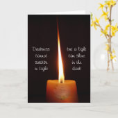 Carte bouddhiste SGI avec bougie Lotus et NMRK (Fleur jaune)