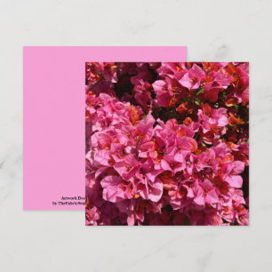 Carte Bougainvillea Arbuste de vinification rose tropica