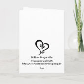Carte Bougainvillier brillant (Dos)