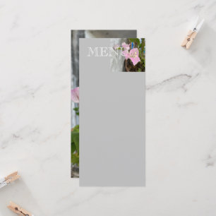 Carte bougainvilliers roses ou fleur de papier, tropical