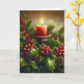 Carte Bougie (Fleur jaune)