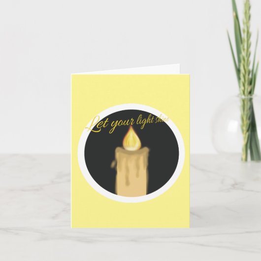 Carte bougie (Devant)