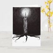 Carte Bougie (Fleur jaune)