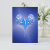 Carte Bougie bleue (Debout devant)