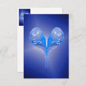 Carte Bougie bleue (Devant / Derrière)