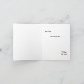 Carte Bougie Brown Checkered Will you be my Bridesmaid (Intérieur)