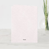 Carte Bougie d'amour rose (Dos)