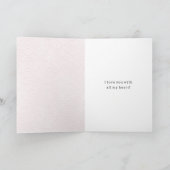 Carte Bougie d'amour rose (Intérieur)