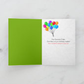 Carte bougie d'anniversaire dans du papier toilette (Intérieur)