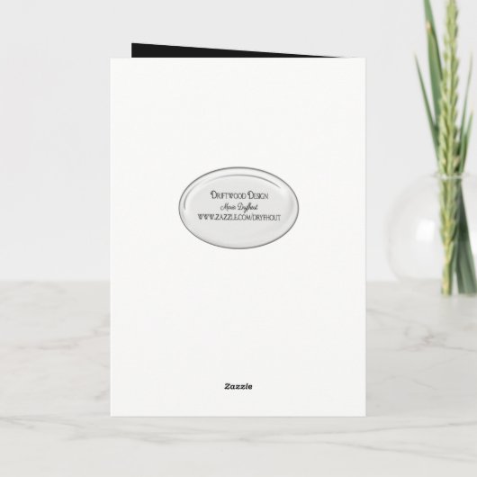 Carte bougie d'anniversaire de point d'interrogation (Dos)