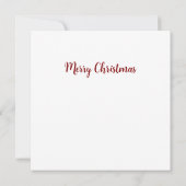 Carte Bougie de Noël avec pin (Dos)