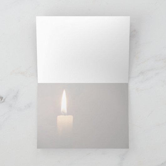 Carte Bougie unique (Intérieur)