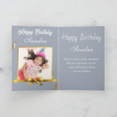 Carte Bougies colorées Lettré Joyeux anniversaire (Intérieur)