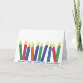 Carte Bougies d'anniversaire (Dos)
