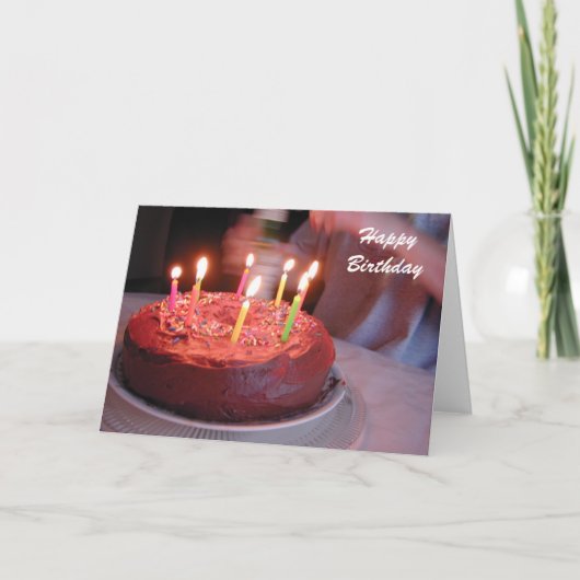 Carte bougies d'anniversaire (Devant)