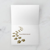 Carte Bougies d'anniversaire en os de chien (Intérieur)