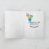 Carte Bougies du 51e anniversaire (Intérieur)