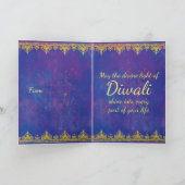 Carte Bougies illuminating heureuses de Diwali saluant (Intérieur)