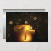 Carte Bougies votives décoratives (Devant / Derrière)