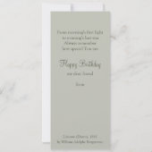 Carte Bouguereau Dawn L’Aurore CC0875 Anniversaire (Dos)