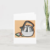Carte Bouilloire avec sachet de thé (Devant)