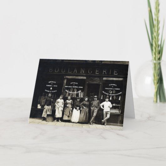 Carte Boulangerie 1900 parisienne (Devant)