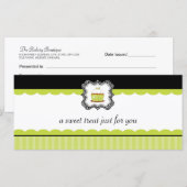 Carte Boulangerie Boutique Certificats cadeaux (Devant / Derrière)