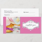 Carte Boulangerie ou Cupcake Business Certificats cadeau (Devant / Derrière)