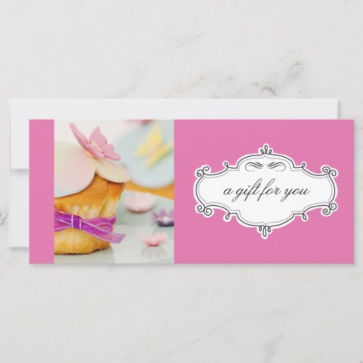Carte Boulangerie ou Cupcake Business Certificats cadeau (Devant)