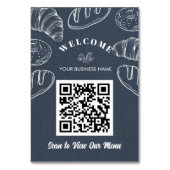 Carte Boulangerie sans contact Code QR ScanToOrede (Dos)