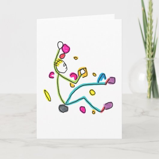 Carte Bouldering Stickman (Devant)