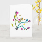 Carte Bouldering Stickman (Fleur jaune)