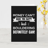 Carte Bouldering vous rend cadeau heureux (Fleur jaune)