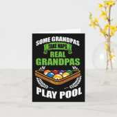 Carte Boule 8 Bal Huit - Billard de piscine amusant (Fleur jaune)